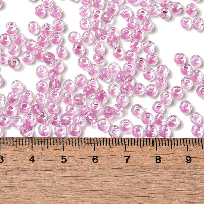 6/0 Transparent Inside Colours Glass Seed Beads SEED-P006-01A-11-1