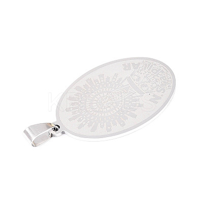 201 Stainless Steel Pendants STAS-T066-82P-04-1