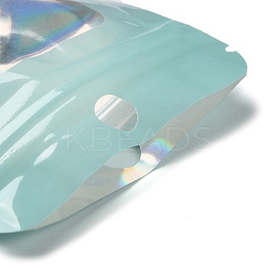 Rectangle Glitter Holographic PVC Resealable Packaging Bags ABAG-P011-01B-01-1