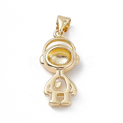 Rack Plating Brass Pendants KK-G451-15G-1