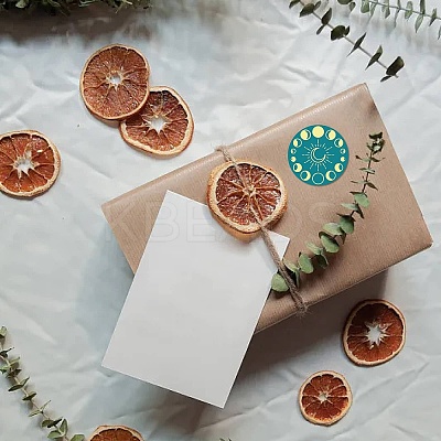Paper Self Adhesive Gold Foil Embossed Stickers DIY-WH0434-014-1