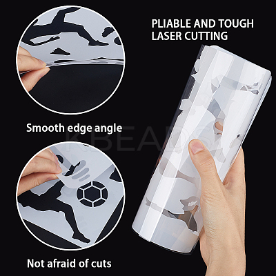 Plastic Drawing Painting Stencils Templates DIY-WH20012-07C-1