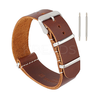 Plain Leather Watch Bands DIY-WH0021-77P-1