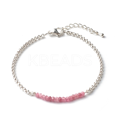 Natural Tourmaline Beaded Bracelets BJEW-JB06384-04-1