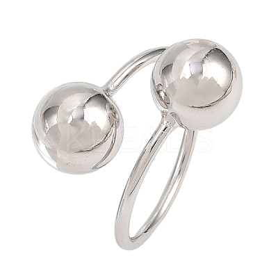 Brass Cuff Rings for Women RJEW-Z113-18P-1