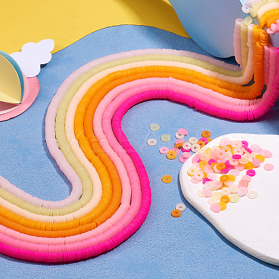 8 Strands Imitation Jelly Handmade Polymer Clay Beads Strands CLAY-TA0001-47A-1