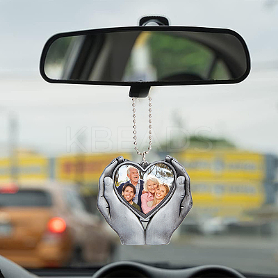 3 Style Alloy Heat Transfer Sublimation Hanging Blank Pendant Decorations HJEW-FH0001-56-1
