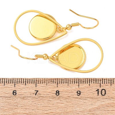 304 Stainless Steel Earring Cabochon Settings STAS-D267-01F-G-1