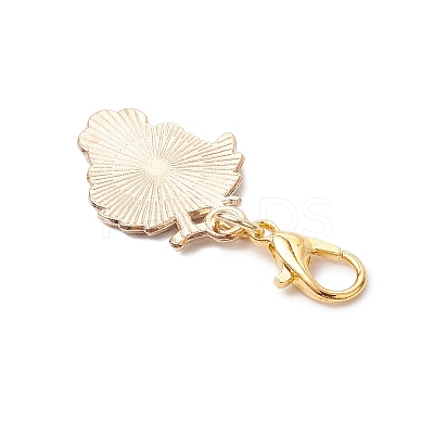 9Pcs Fruits Alloy Enamel Pendant Decorations HJEW-JM03672-1