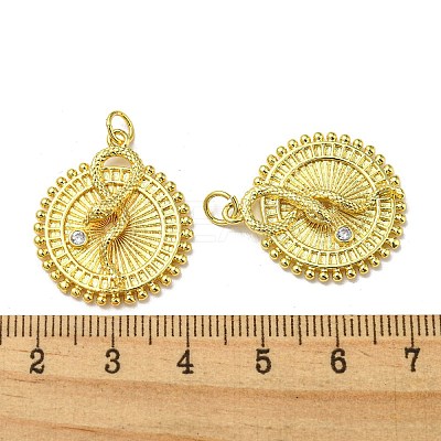Real 18K Gold Plated Brass Pendants KK-L209-016G-1