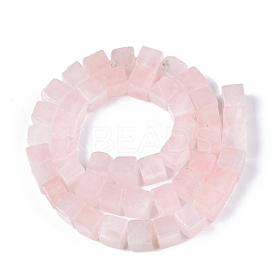 Natural Rose Quartz Beads Strands G-T139-8x8-05A-1