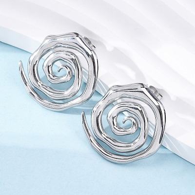 304 Stainless Steel Stud Earrings for Women LS-EJEW-K306-15P-1