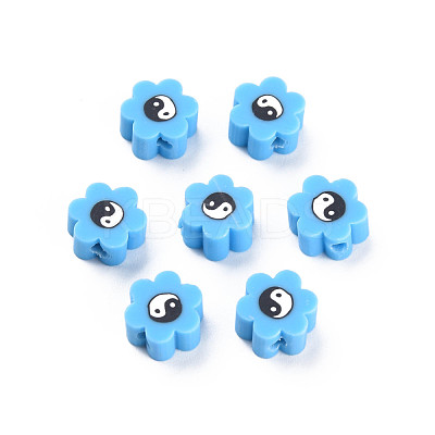 Handmade Polymer Clay Beads CLAY-N008-027B-1