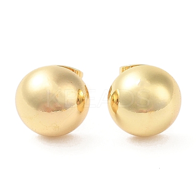 Rack Plating Brass Stud Earrings for Women EJEW-G394-18D-G-1