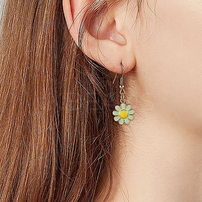 12Pcs 6 Colors Brass Enamel Charms KK-SZ0004-09-1
