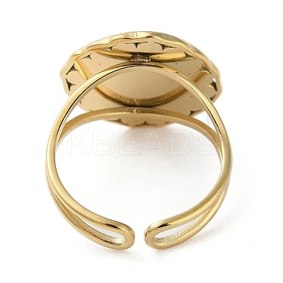 Ion Plating(IP) 304 Stainless Steel Finger Rings RJEW-C075-04D-G-1
