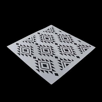 Mandala Theme PET Hollow Out Drawing Painting Stencils DIY-WH0419-27C-1