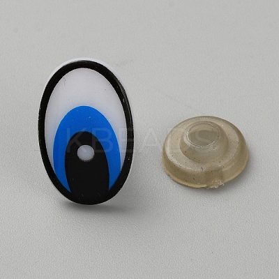 Oval Plastic Safety Craft Eye DIY-WH0581-25C-1