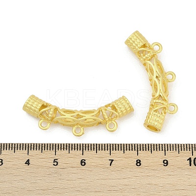 Alloy Hollow Carved Tube Chandelier Component Links PALLOY-D369-19MG-1