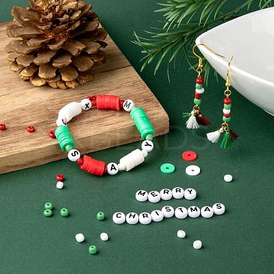 3 Colors 1155Pcs DIY Christmas Theme Stretch Bracelets Making Kits DIY-LS0001-22B-1
