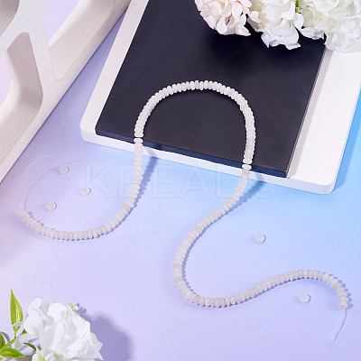 1 Strand Natural White Jade Beads Strands G-TA0002-79-1