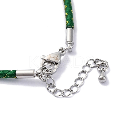 Polyester Cord Braided Bracelet Makings MAK-Z003-01P-21-1