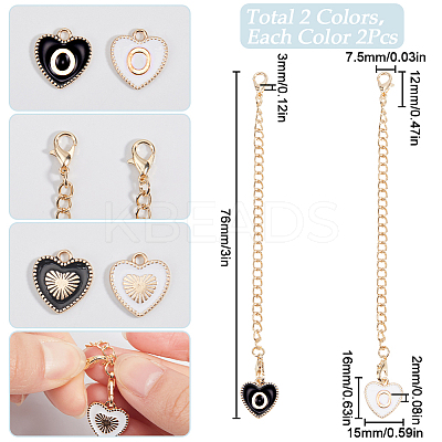 2 Sets Alloy Enamel Cup Pendant Decorations HJEW-SC0001-56O-1