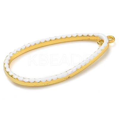 Rack Plating Brass Enamel Pendants KK-G515-10G-1
