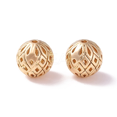 Brass Hollow Beads KK-P226-19CG-1