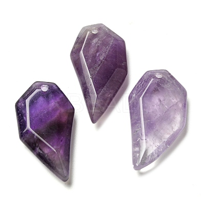 Natural Amethyst Pendants G-G052-A01-1