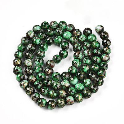 Baking Paint Glass Beads LS-X1-DGLA-N003-10mm-B09-1