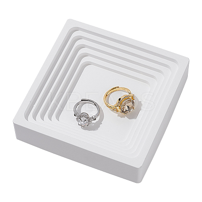 Gesso Jewelry Plate DJEW-WH0043-28B-1