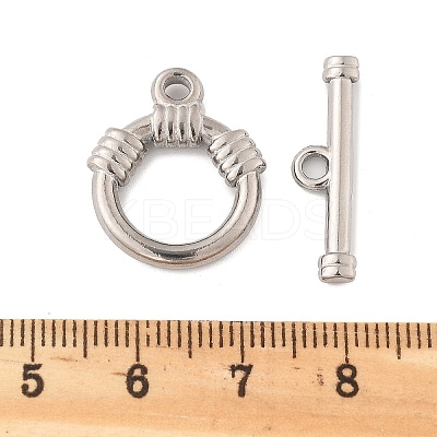 304 Stainless Steel Toggle Clasps STAS-B081-02P-1