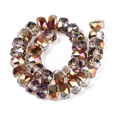 Electroplate Transparent Glass Beads Strands X-EGLA-N022-04A-D03-1