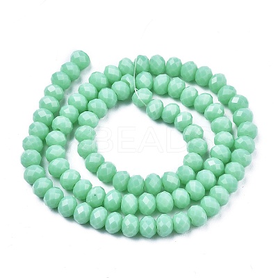 Opaque Solid Color Glass Beads Strands EGLA-A034-P1mm-D14-1