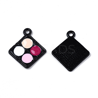 Rack Plating Alloy Colorful Enamel Spray Painted Pendants LS-ENAM-T011-125-1
