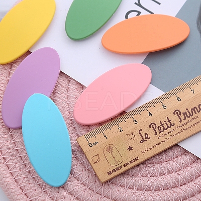 Frosted Plastic Snap Hair Clips OHAR-PW0001-454-1