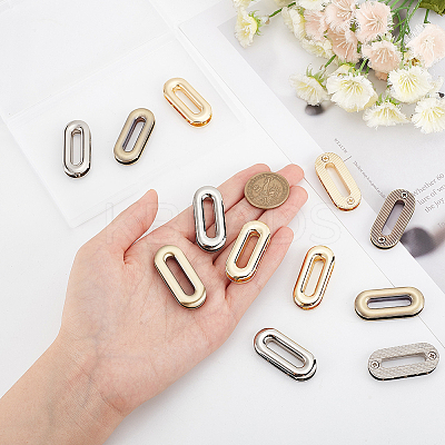 12Pcs 3 Colors Alloy Screw-in Grommet Eyelet Findings FIND-WR0008-70-1