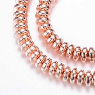 Electroplate Non-magnetic Synthetic Hematite Bead Strands X-G-Q465-19RG-1