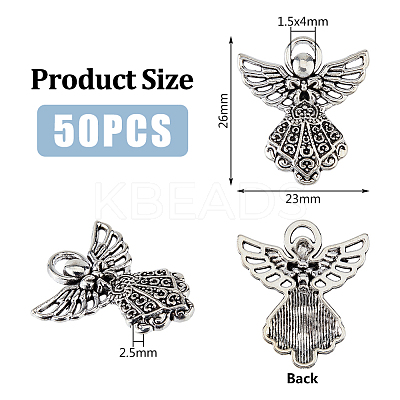 50PCS Tibetan Style Alloy Pendants TIBE-FH0001-24-1