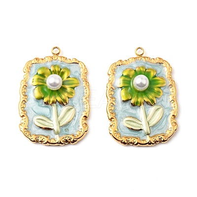 304 Stainless Steel Enamel Pendants STAS-Z145-11G-03-1