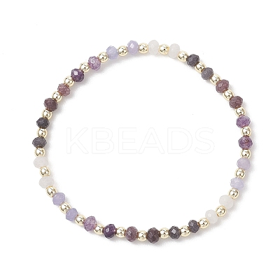 Dyed Natural Malaysia Jade & Synthetic Hematite Beaded Stretch Bracelets for Women BJEW-JB13069-04-1