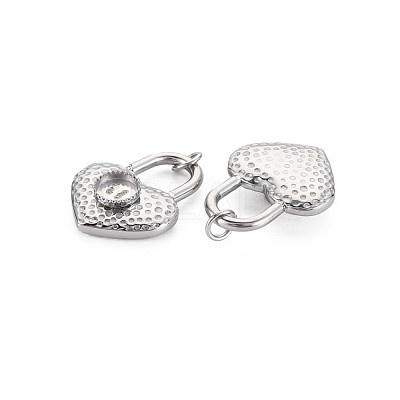 304 Stainless Steel Pendant Enamel Settings STAS-N097-154P-1