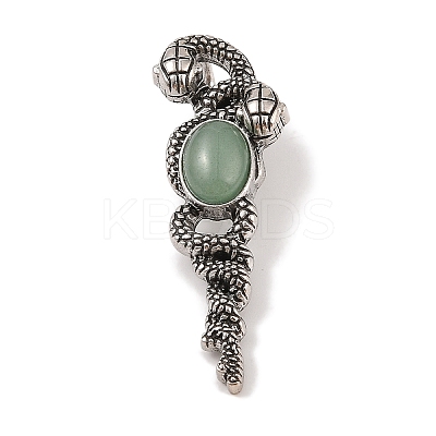 Natural Green Aventurine Pendants G-A224-03AS-06-1