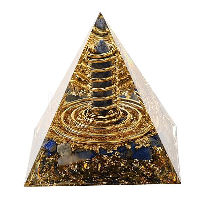 Orgonite Pyramid Resin Energy Generators DJEW-C019-01D-1