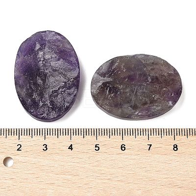 Natural Amethyst Cabochons G-K338-38C-01-1