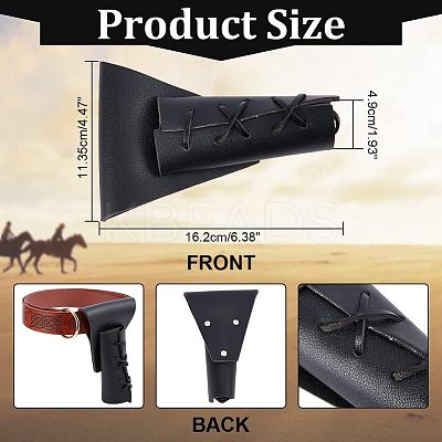 PU Leather Waist Sheath AJEW-WH0299-29B-1