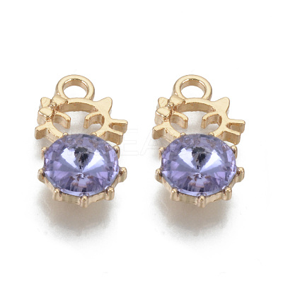 Alloy Rhinestones Pendants PALLOY-T073-02B-RS-1