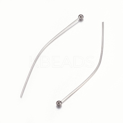 Non-Tarnish 304 Stainless Steel Ball Head Pins S-STAS-O105-04-0.6x40-1