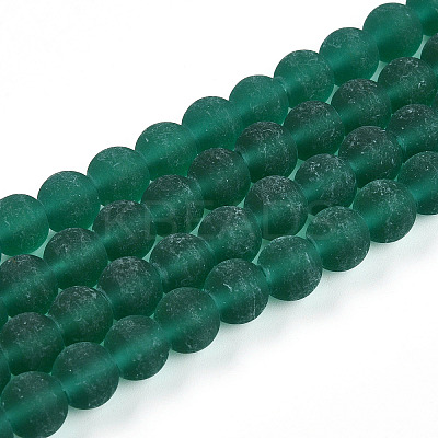 Transparent Glass Beads Strands GLAA-T032-T8mm-MD21-1